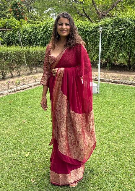 Taniya Banarsi Crepe Saree