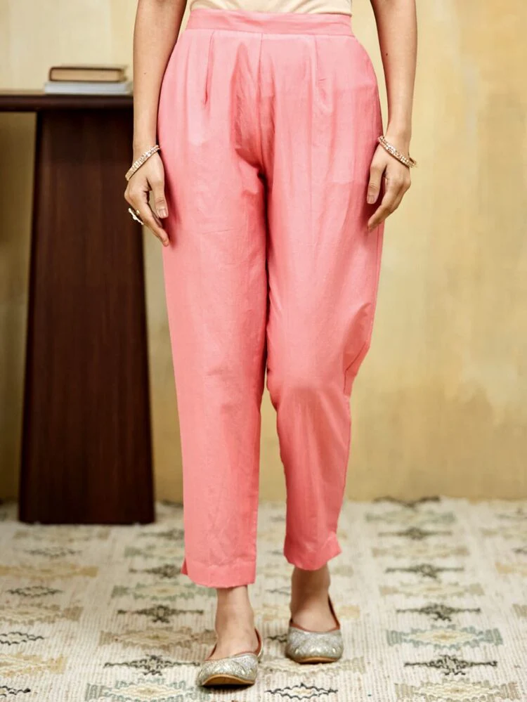 Berry Block Printed Stitched Suit - Image 12