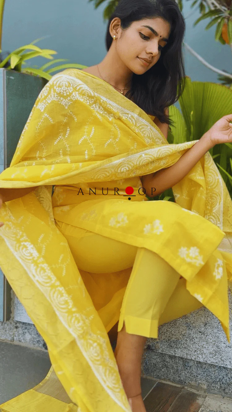 Dahliya Chanderi Silk Suit - Image 12