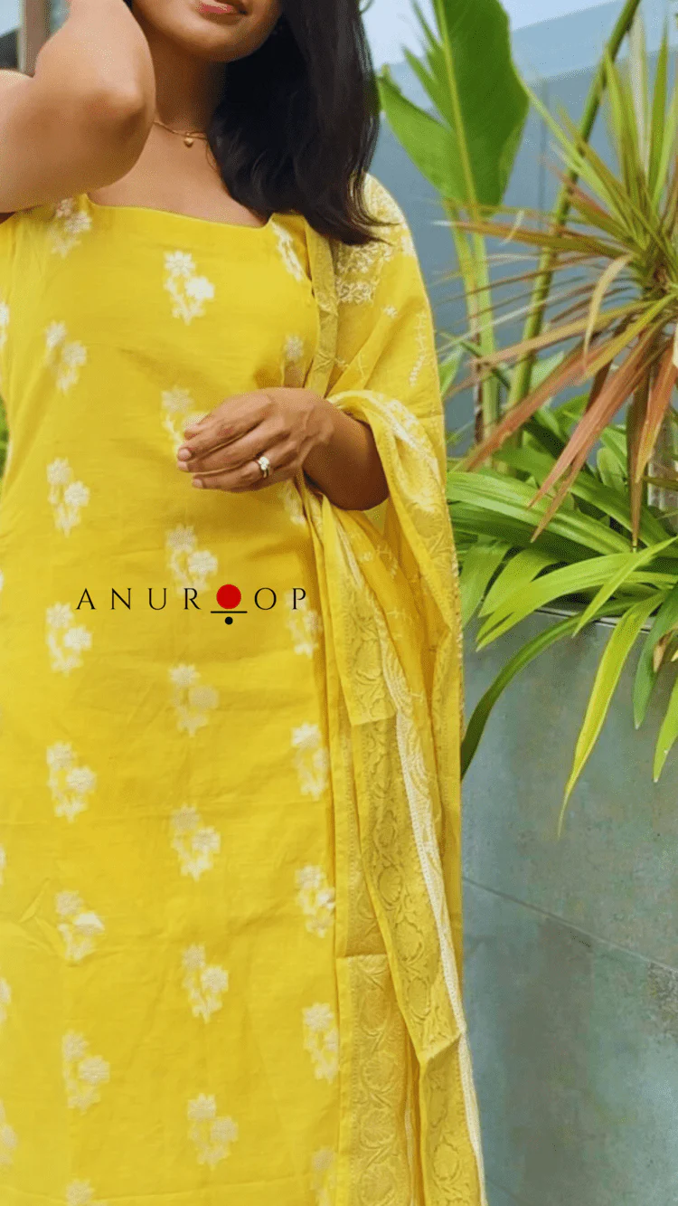 Dahliya Chanderi Silk Suit - Image 8