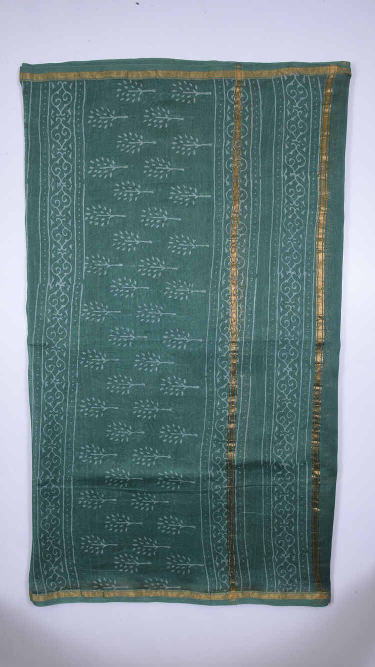 Ek -Duja Chanderi Unstitched Suit Set - Image 4
