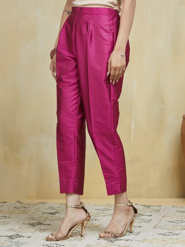 EOSS Emerald Yellow Banarsi Silk Stitched Suit - Image 23