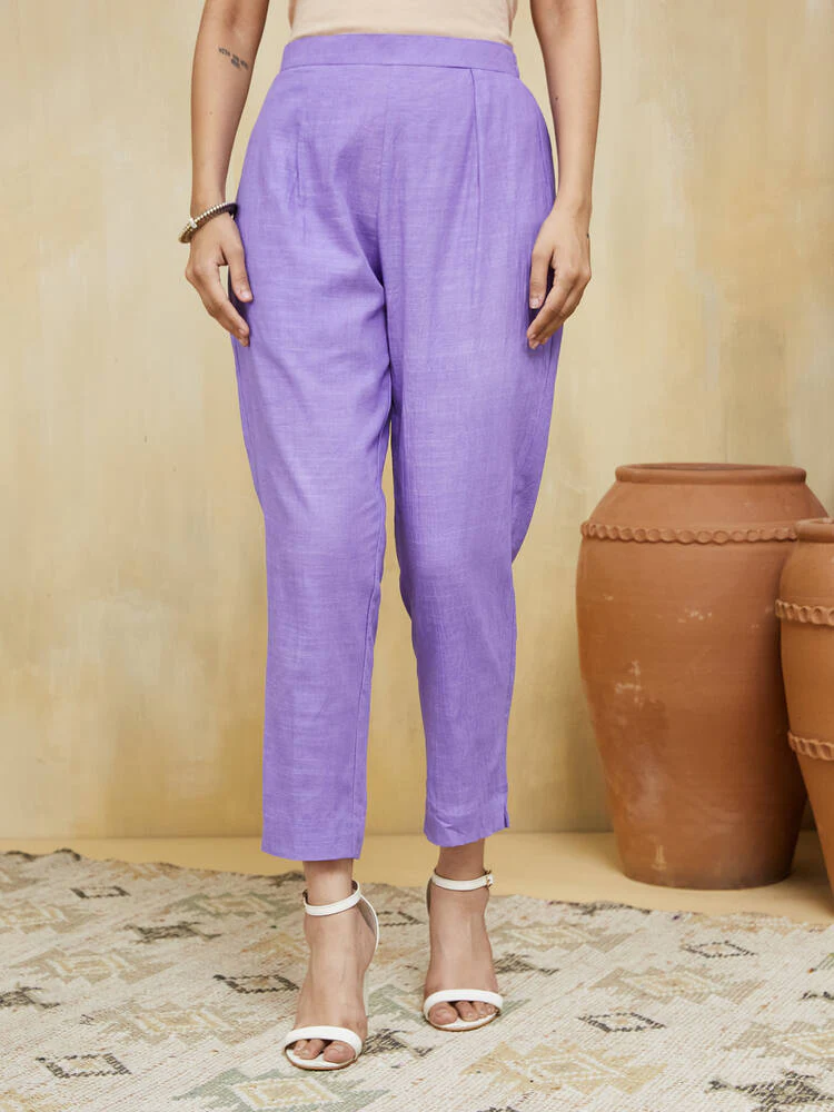 Lavandula Embroidered Cotton Stitched Suit - Image 6