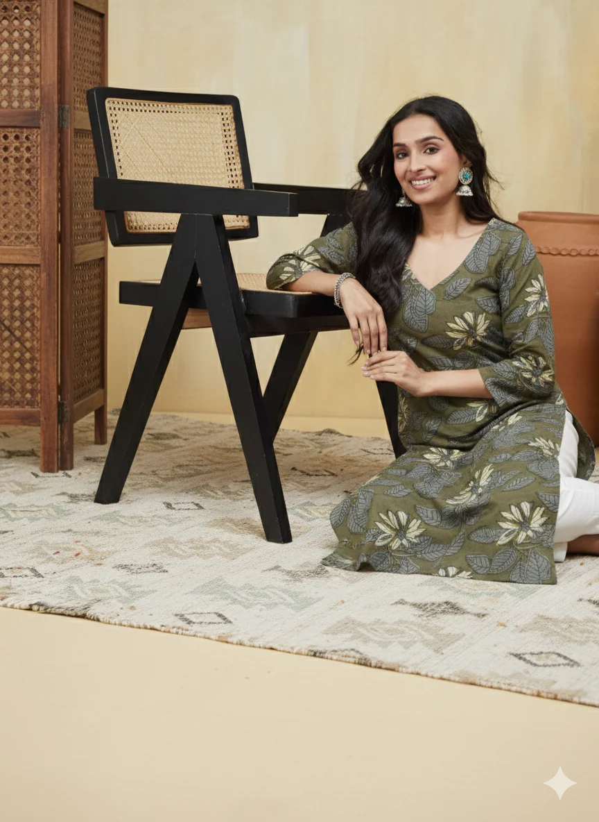 Rozana Cotton Kurta - Image 5