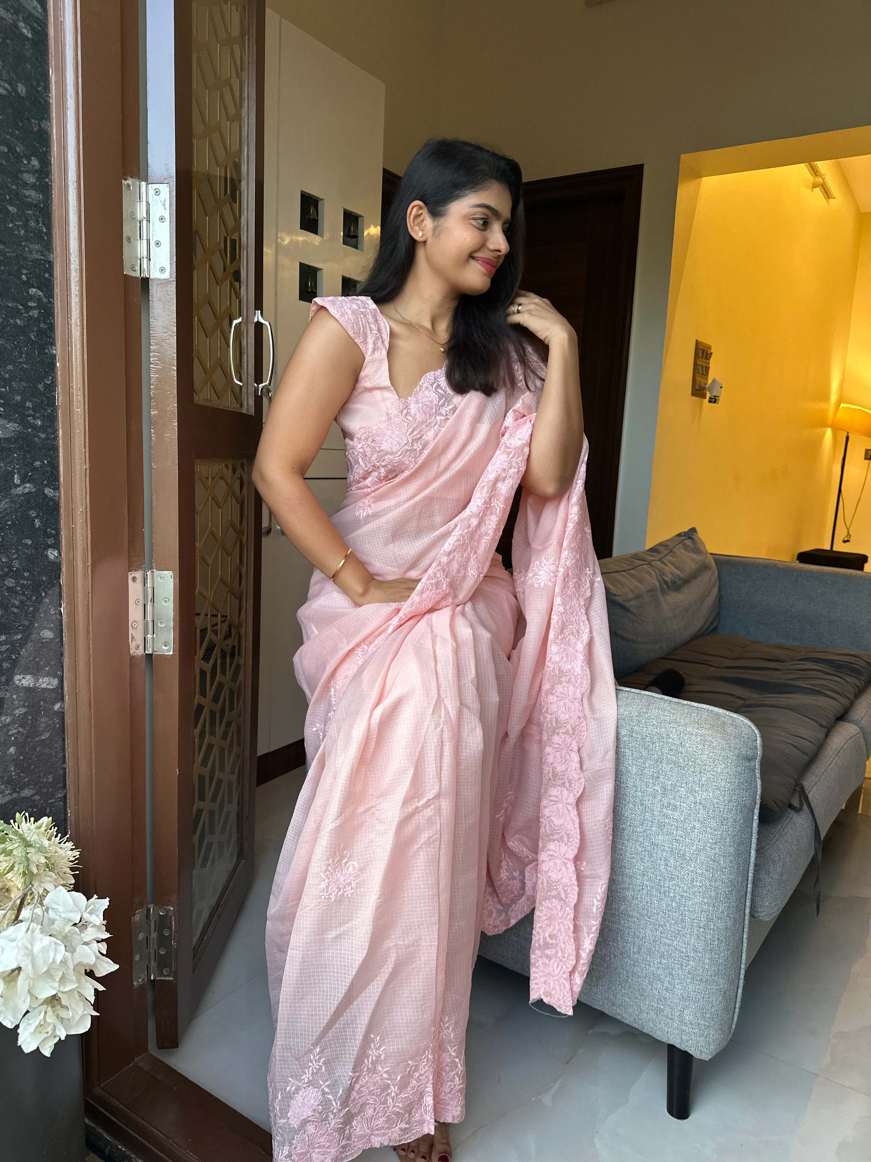 Shanaya Cutwork Saree - Image 2
