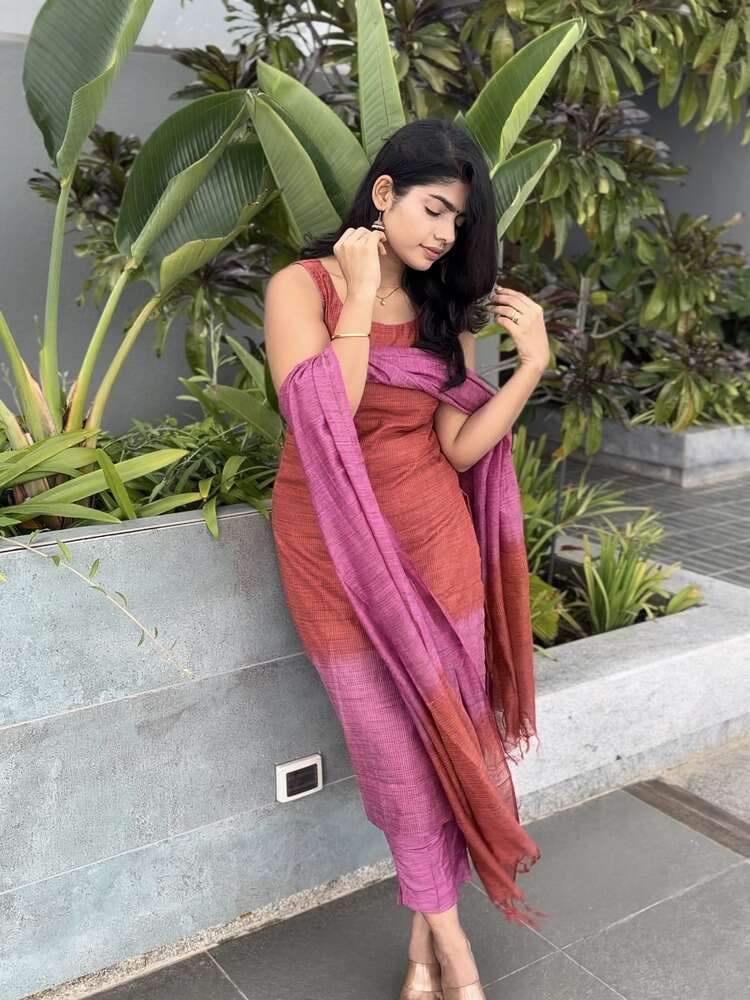 Lady In Pink Stitched Suit Set - Image 12