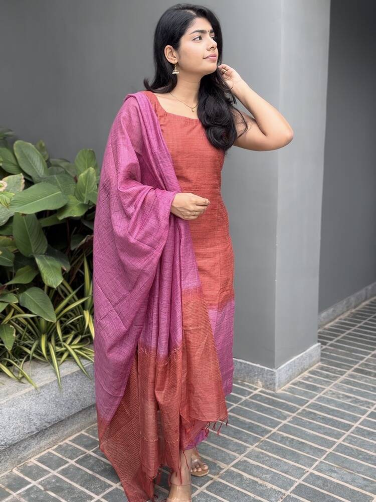 Lady In Pink Stitched Suit Set - Image 5