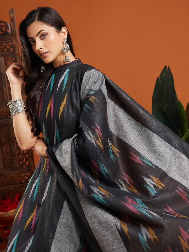 Naisha Cotton Ikkat Best Seller Suit - Image 12