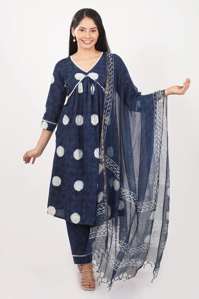 Neel Cotton Unstitched Suit Set
