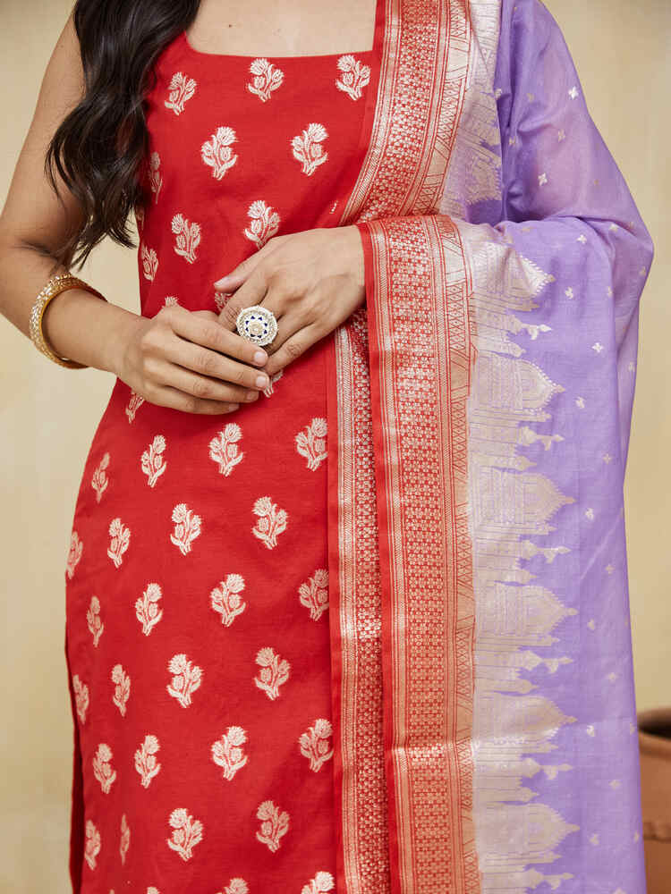 Shakti Chanderi Silk Suit - Image 12