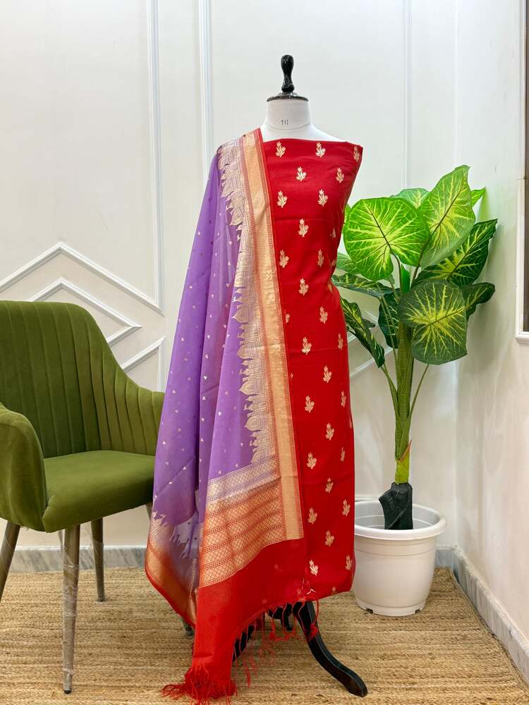 Shakti Chanderi Silk Suit - Image 4