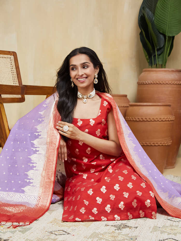 Shakti Chanderi Silk Suit - Image 5