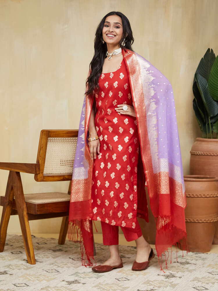 Shakti Chanderi Silk Suit - Image 8
