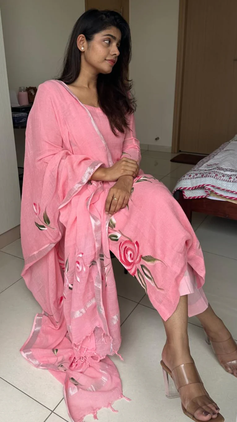 Shreyaahshi Linen Cotton Suit - Image 2