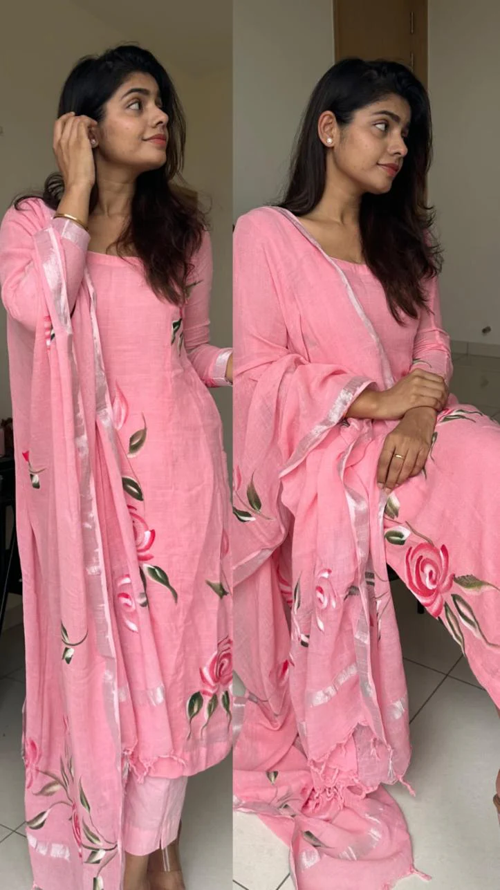 Shreyaahshi Linen Cotton Suit - Image 3