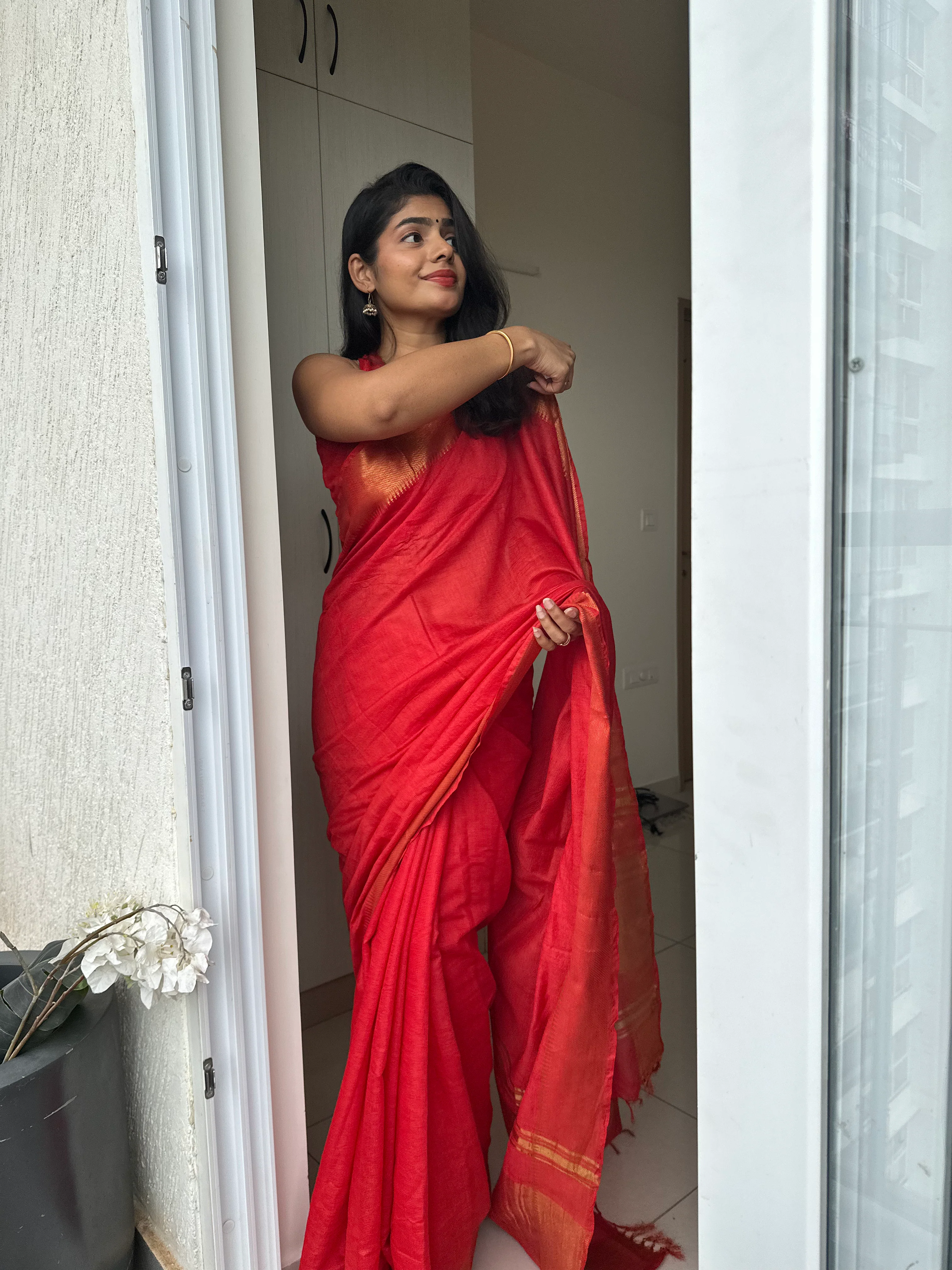 Sitara Mangalgiri Silk Saree - Image 6