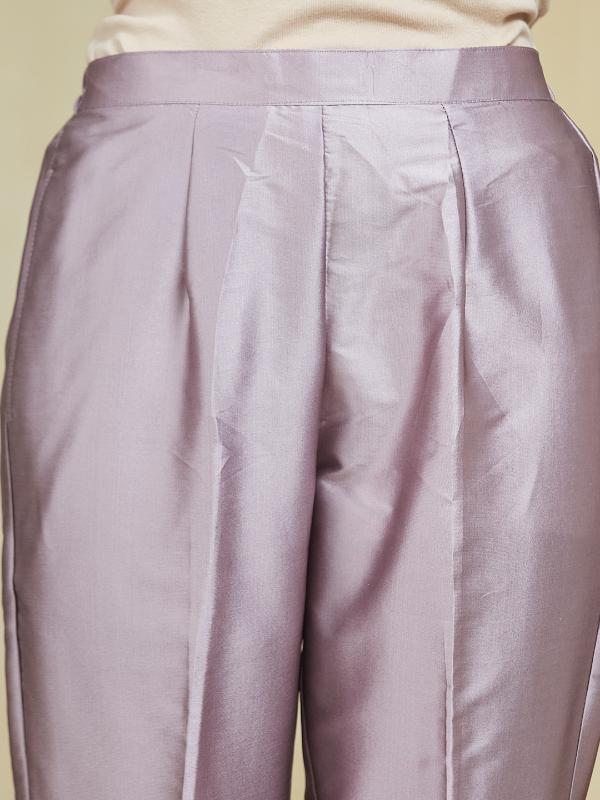 EOSS Strawberry Glaze Banarsi Silk Stitched Suit - Image 16